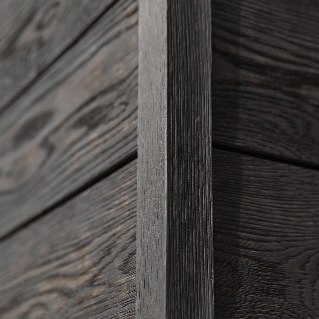 לוח חיפוי משונן מושחר